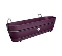 Elho Vibia Campana Trough Allin1 70 - Jardinera por Balcón - Ø 70.4 x H 17.7 cm - Violeta/Morado Arce