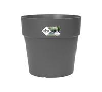 Elho Vibia Straight 30cm Maceta - Anthracite | Ø 29.3 x Al. 28 cm | Apta para uso en exteriores | Plástico 100 % reciclado