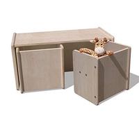 Eli 1 mesa reversible y 2 taburetes reversibles