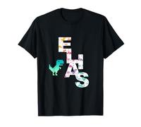 Elias - Nombre de niño con Dinosaurios de Retro Pixels Camiseta