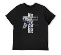 Elias Pettersson All I Need Today is A Little Bit of Canucks and A Whole Lot of Jesus T-Shirt Man's Fashion Cotton Black Clothes, Negro , XXL