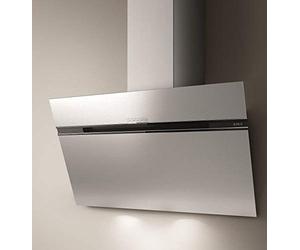 Elica campana inclinada decorativa 90cm 735m3/h acero inoxidable stripe ix/a/90/lx