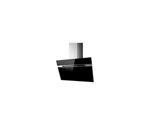 Elica campana inclinada decorativa 90cm 735m3/h negra stripe bl/a/90/lx