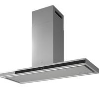 Elica Element Island IXBL/A/120 - Campana de Isla 120 Cm Iluminación LED Clase A+ Inox/Cristal Negro