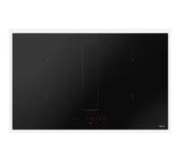 elica NIKOLATESLA FIT XL RAW BR/A/83 - PRF0202499 Placa de inducción con campana extractora integrada Empotrable | Clase energética A | Inducción con campana, vidrio negro mate, 83 cm, controles tácti