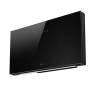 Elíptica Plat BL/F/80 Campana Pared Aspirante Control Táctil Vidrio Negro