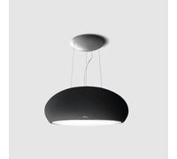 Elica Seashell Bl / F / 80 Campana Isla Dímer Neón Radio Negro Mate