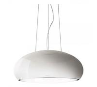 ELICA Seashell WH/ F/80 Campana Isla Dímer Neón Radio Blanco Perla