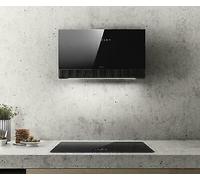 elica SUPER PLAT @ BL/F/80 - PRF0164980A Campana extractora De pared | Clase energética A | Acabado negro, panel decorativo, controles electrónicos