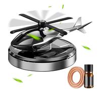 Elicottero Solare Profumatore Auto - Diffusore Profumo Girevole per Cruscotto, Ornamento Veicolo Solare, Profumatore con Ventola | Per Cruscotto Auto Veicolo Interno Decorazione