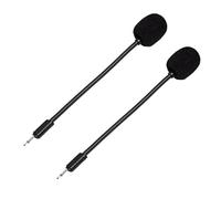 ELICTECH 2 micrófonos desmontables para auriculares JBL Q100 Quantum 100, micrófono de juego desmontable de 2.5 mm para auriculares de juegos de computadora