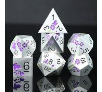 Elifel DND Dados Metálicos DND de 7 Piezas D4 D6 D8 D10 D12 D20 D% Dados Poliédricos Metal D&D para Dungeons and Dragons Pathfinder MTG Juegos de rol