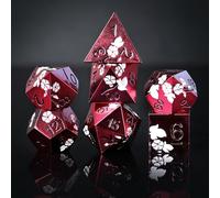 Elifel DND Dados Metálicos DND de 7 Piezas D4 D6 D8 D10 D12 D20 D% Dados Poliédricos Metal D&D para Dungeons and Dragons Pathfinder MTG Juegos de rol