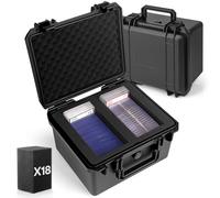 Eligara Caja de Almacenamiento para Cartas Calificadas, Caja de Cartas para Tarjetas Deportivas, Caja de Almacenamiento para Cartas de Trading para 160 Top Loaders, 40 One Touch, 40 Cartas Calificadas