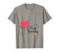 Elige amabilidad, corazón retro, positividad, sé amable y motivacional Camiseta