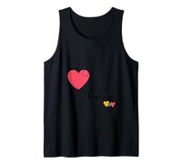 Elige amabilidad, corazón retro, positividad, sé amable y motivacional Camiseta sin Mangas