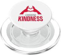 Elige amabilidad, corazón retro, positividad, sé amable y motivacional PopSockets PopGrip para MagSafe