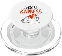 Elige amabilidad, corazón retro, positividad, sé amable y motivacional PopSockets PopGrip para MagSafe