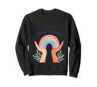 Elige amabilidad, corazón retro, positividad, sé amable y motivacional Sudadera