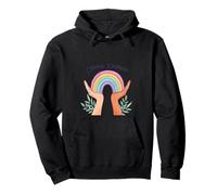 Elige amabilidad, corazón retro, positividad, sé amable y motivacional Sudadera con Capucha