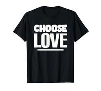 Elige EL Amor - Inspiración de declaración Positiva - contra Camiseta gráfica económica, Hombre, Negro, XL