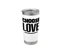ELIGE EL AMOR - Inspiración de declaración positiva - Contra Vaso térmico de acero inoxidable de doble pared