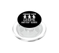 Elige el gnomo del Amor Importa lo Que el día de San Valentín Amor gnomo PopSockets PopGrip para MagSafe