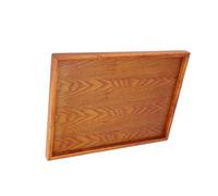 Elige entre varios tamaños de bandeja de madera para té, café, aperitivos y bebidas, conveniente y eficiente, ideal para oficina en casa (36 x 27 cm)