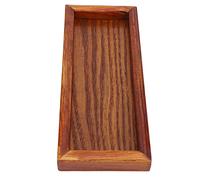 Elige entre varios tamaños de bandeja de madera para té, café, aperitivos y bebidas, conveniente y eficiente, ideal para oficina en casa (20 x 8 cm)