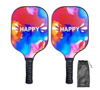 Elige la raqueta, elige la pádel,2X Raqueta deportiva Pickle Ball - Paleta de bola de pepinillo de fibra de vidrio, raqueta deportiva de bola de pepinillo, paleta de bola de pepinillo