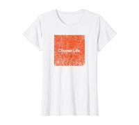 Elige la Vida. Abraza el Caos. Camiseta gráfica económica, Mujer, Blanco, XS
