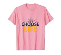 Elige la Vida: Inspirando la sabiduría de la Naturaleza para los buscadores de positividad Camiseta, Hombre, Rosado, L