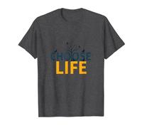 Elige la Vida: Inspirando la sabiduría de la Naturaleza para los buscadores de positividad Camiseta, Hombre, Jaspeado Oscuro, XL