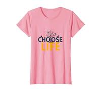 Elige la Vida: Inspirando la sabiduría de la Naturaleza para los buscadores de positividad Camiseta, Mujer, Rosado, XS