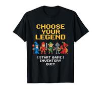 Elige tu Legend Pixel Art RPG Gaming Fantasy Gamer & Nerds Camiseta