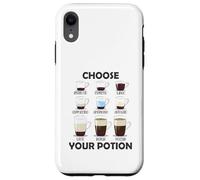 Elige tu poción Opciones de café Divertido Amante del café Carcasa para iPhone XR