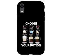 Elige tu poción Opciones de café Divertido Amante del café Carcasa para iPhone XR