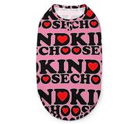 Elija Kind Heart Camisas para Perros Camisetas de Verano para Mascotas Camiseta sin Mangas Suave Ropa para Mascotas para Cachorros y Gatos pequeños