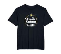 Elija la bondad Inspirando Unidad Compasión Mensaje Camiseta, Hombre Tallas Grandes, Negro, 5X Alto