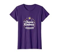 Elija la bondad Inspirando Unidad Compasión Mensaje Camiseta, Mujer, Morado, 3XL