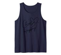 Elija una mentalidad Positiva Feliz Cita de Amor Propio Camiseta sin Mangas