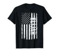 Elijah Nombre Personal de la Bandera Americana Hombres Retro Camiseta