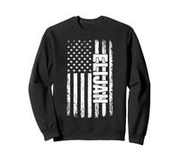 Elijah Nombre Personal de la Bandera Americana Hombres Retro Sudadera