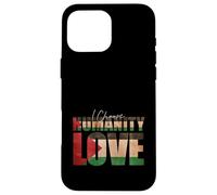 Elijo la Humanidad Amor Palestina Apoyo Carcasa para iPhone 16 Pro MAX