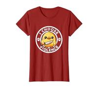 Elijo la Violencia Hoy, Pato la ironía y el Sarcasmo, Funny Duck Camiseta, Mujer, Arándano, 3XL