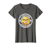 Elijo la Violencia Hoy, Pato la ironía y el Sarcasmo, Funny Duck Camiseta, Mujer, Asfalto, 3XL