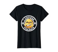 Elijo la Violencia Hoy, Pato la ironía y el Sarcasmo, Funny Duck Camiseta, Mujer, Negro, 3XL