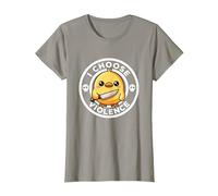 Elijo la Violencia Hoy, Pato la ironía y el Sarcasmo, Funny Duck Camiseta, Mujer, Pizarra, XS