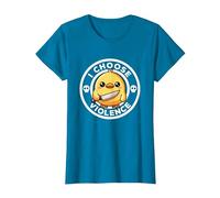 Elijo la Violencia Hoy, Pato la ironía y el Sarcasmo, Funny Duck Camiseta, Mujer, Zafiro, 3XL