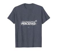Elijo la Violencia: no ser percibido Gráfico Camiseta, Hombre, Azul Jaspeado, 3XL
